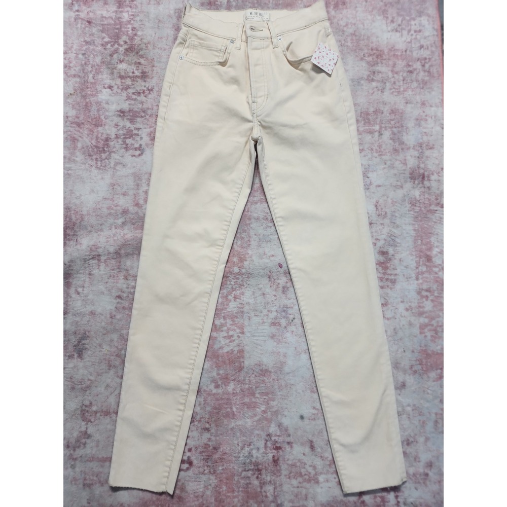 New Free People Velvet Skinny Pants Pearl Women's 25 See Description